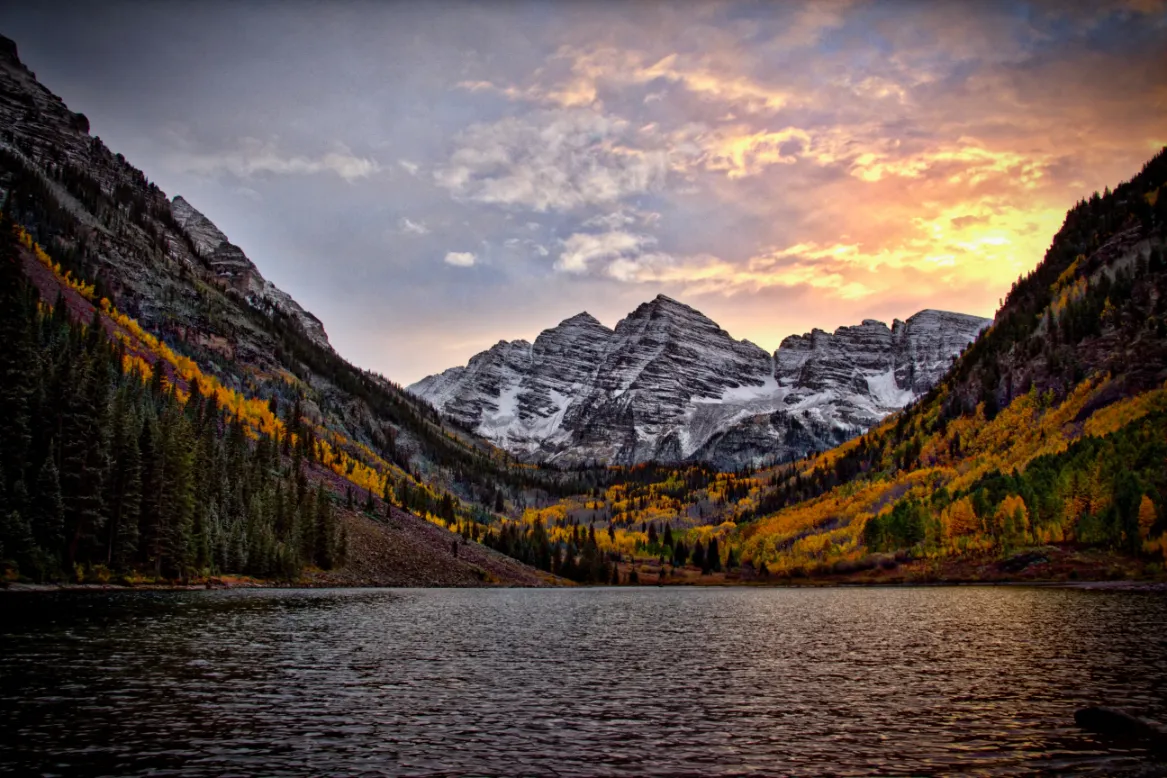 Maroon Bells between Crested Butte and Aspen CO