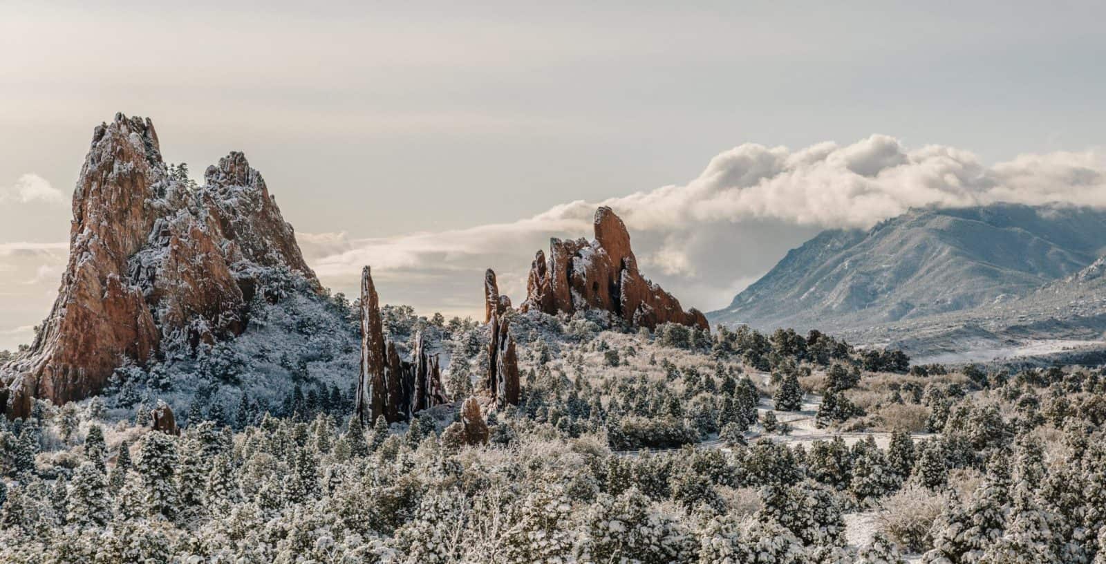 snow dust on garden of the gods scaled