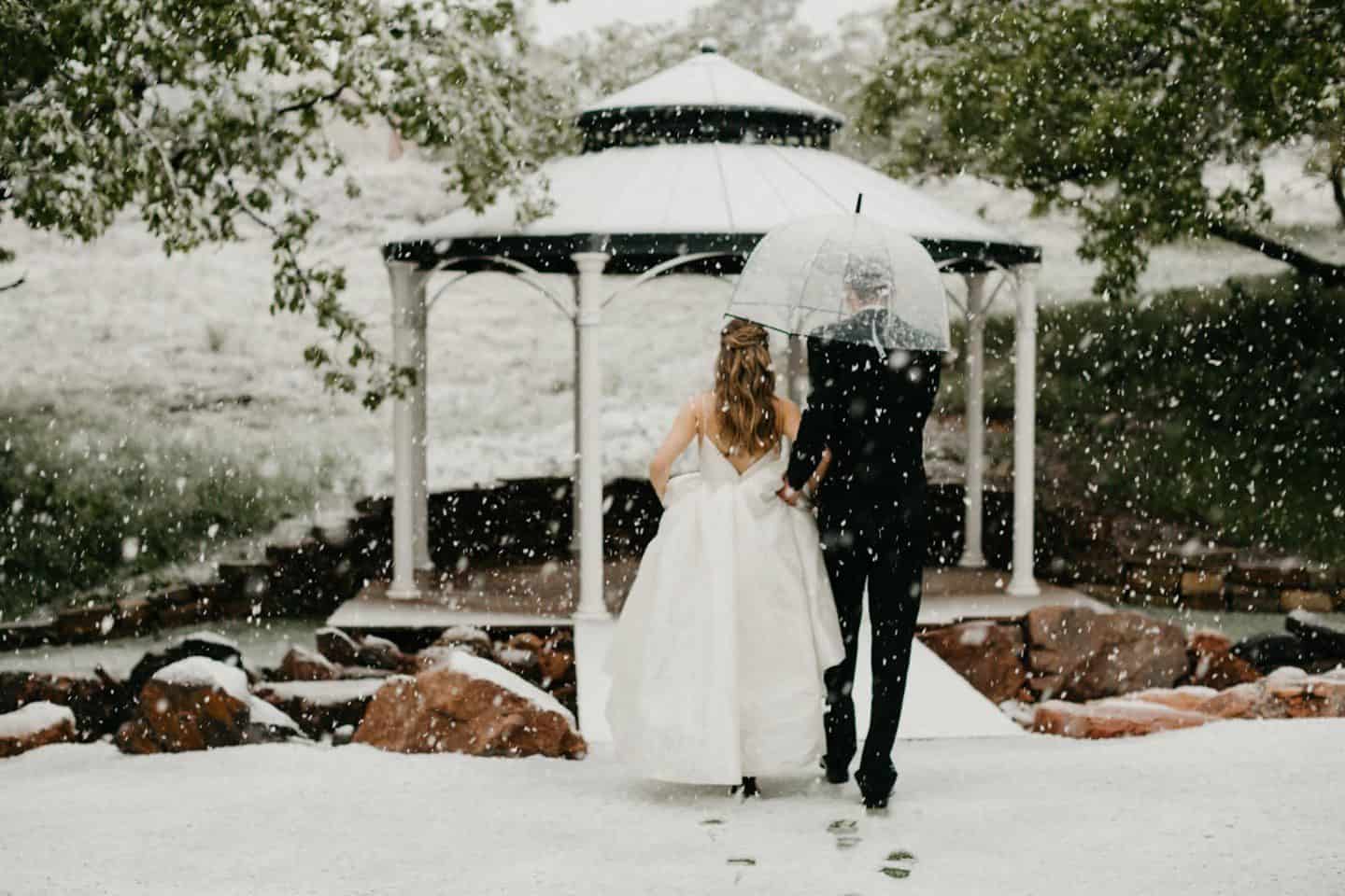 Snowy Wedding at Creekside Event Center